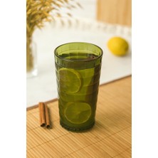 TeknoKapsül Allegra Koyu Yeşil 6’lı Bardak Seti 750 ml Akrilik Malzeme - Cam Değildir Kırılmaya Dayanıklı