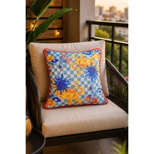 Dijital Baskılı Dekoratif Çift Taraflı Renkli Desen Kırlent Yastık Kılıfı 45X45 cm