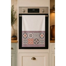 Dekoratif Mutfak Pamuklu Fırın Havlusu Özel Desenli Etnik Model 35X50 cm Yıkanabilir Ürün Adı