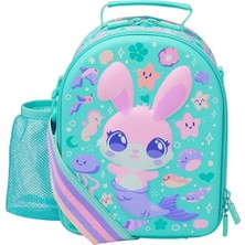 Smiggle Curious Mint Askılı Sert Kapaklı Beslenme Çantası – Çift Bölmeli Lunchbox