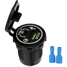 TeknoKapsül IC-266C-5 Pano Tipi Hızlı Şarj Soketi USB Qc3.0 + Type-C Pd (Otomobil-Tekne Uyumlu)