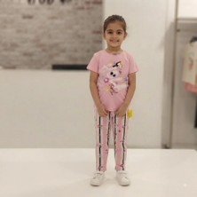 Almira Anne Bebek Kız Çocuk Hola Tropical Yazılı Kısa Kollu Pijama Takımı