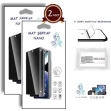 Zte V30 Uyumlu Nano Ekran Koruyucu 2 Adet Ultra Ince Esnek Mat Hayalet