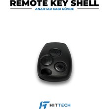 Hittech Renault ve Dacia Uyumlu 3 Buton Çapraz Yale Anahtar Kabı