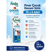 Pınar Çocuk Devam Sütü 1lt x 6 Adet