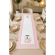 40X140CM Dokuma Leke Tutmaz Baskılı Tay Tüyü Kumaş Masa Örtüsü Dekoratif Runner Yıkanabilir