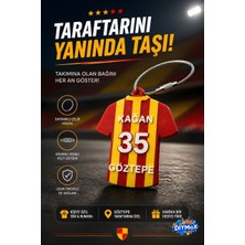 Dıymax Kişiye Özel Isim ve Numara Yazılı Forma Anahtarlık - Taraftar Hediyesi, Araba ve Okul Çantası Süs