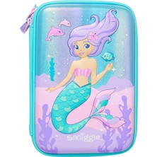Smiggle Dynamic Triple Hardtop Kalemlik – Teal / 3 Bölmeli Büyük Okul Kalem Kutusu