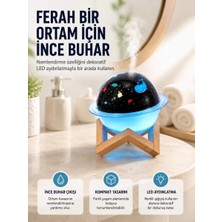 MidasTech Projektör Işığı Bulunan USB Bağlantılı Mini Aromaterapi Destekli Hava Nemlendirici Midastec