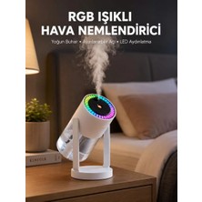 Gökyüzü Projektörlü Buhar Makinesi Ev Ofis ve Araç Uyumlu Yeni Nesil Midastech