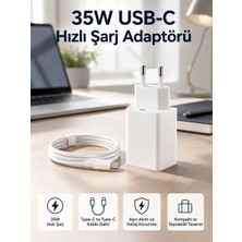 35W Usb-C Hızlı Şarj Adaptörü Type-C To C Kablo Seti Midastech