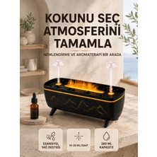 Nemere İthalat Uzaktan Kumandalı Hava Nemlendirici Aromaterapi Difüzörü 2 4 8 Saat Zamanlayıcılı Siyah Nemer