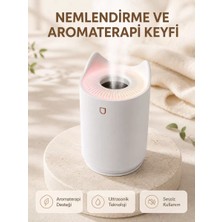 Aroma Difüzör Hava Nemlendirici Sessiz Çalışma LED Gece Lambası Midastech