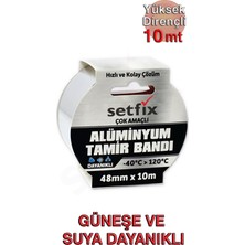 Setfix Alüminyum Folyo Tamir Bandı, 48 mm x 10 mt / -40/+120°C Isıya ve Olumsuz Hava Koşullarına Dayanıklı Izolasyon Çözümü