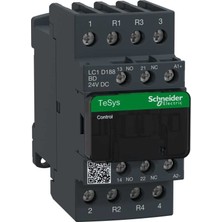 Schneider Electric LC1D188BD - Magnetıc Contactor 32A Ac1 4p 2NO2NC 24V