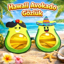 Elektronikçim Hawaii Temalı Avokado Gözlük – Kostüm Parti Gözlüğü