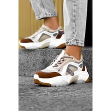 Dark Seer Kadın Bej Taba Sneaker Spor Ayakkabı 2026 - DS Linda