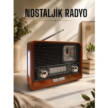 TeknoKapsül Nostaljik Radyo Usb,aux ve Sd Kart Girişli Bluetooth Bağlantılı -