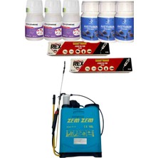 Bayer K-Othrine 50ML 3 Adet-Pro 50ML 3 Adet Kokulu-Rex Jel Yem 20GR Haşere Böcek Sinek Ilaçları 16LT Kollu Ilaçlama Pomp. Çok Etkili Set