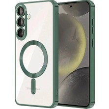 Evimdeyokyok Samsung Galaxy S25 Fe Kross Magneticsafe Kapak - Koyu Yeşil