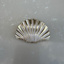 Nes Design Deniz Kabuğu Metal Mandal Toka -Krem