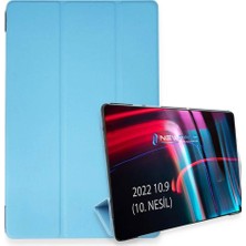 Evimdeyokyok Apple Ipad 2022 10.9 (10.nesil) Kılıf Tablet Smart Kılıf - Açık Mavi