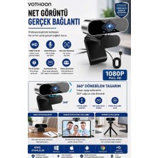 Evimdeyokyok Webcam Orjınal 1080P Hd Konferans Kamera Dahili Mikrofon Görüntülü Sohbet Yayın Kamerası Hd Video AE-104