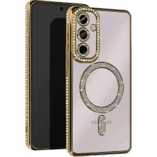 Evimdeyokyok Samsung Galaxy S24 Fe Joke Simli Magneticsafe Kılıf - Gold