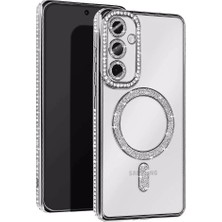 Evimdeyokyok Samsung Galaxy S24 Fe Joke Simli Magneticsafe Kılıf - Gümüş