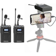 1001 By-Wm8 Pro-K2 Uhf Çift Kanallı Kablosuz Mikrofon Sistemi