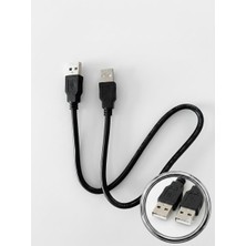 1001 USB Kablo 24AWG 2.0 Type-A Uçlu Erkek Konnektör Data ve Güç Kablosu 50 cm Multimedya Kamera Mode