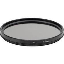 1001 72MM Cpl Polarize Filtre | Circular Polarizer | Yansıma Önleyici Lens Filtresi | 72MM Lensler ile