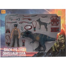 1001 Erkek Figürlü Dinozorlu ve Aksesuarlı Oyun Seti