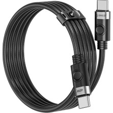 1001 60W 3A Pd Type-C To Type-C Hızlı Şarj ve Data Kablosu Siyah 1 Metre