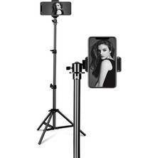 1001 3 Ayak Sabitleyici Alüminyum Cep Telefonu Kamera Dslr Tripodu 201 cm - AL2496 Siyah