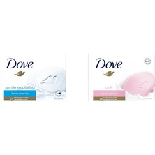 1001 Beauty Cream Bar Katı Güzellik Sabunu Gentle Exfoliating Nemlendirici Etkili, 90 G(1) Dove Beauty