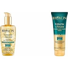 1001 Keratin & Argan Onarıcı Saç Bakım Yağı 150 ml - Yıpranmış ve Hasar Görmüş Saçlar ve Bio