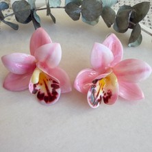 Nes Design Orkide Küpe (Pembe)