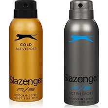 1001 Activesport Gold Deodorant Spray (150 Ml) ve Slazenger Activesport Mavi Deodorant Spray (150 Ml)