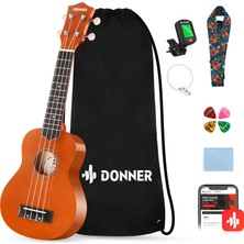 1001 Soprano Ukulele Başlangıç Kiti Ukulele 21 Inç Başlangıç Seti Yetişkin Ukelele Hawaii Gitar U
