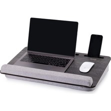 1001 LS025 Minderli Laptop Sehpası (Antik Gri)