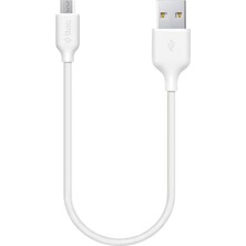 1001 Minicable Micro USB 30CM Şarj Kablosu - Beyaz (2DK7513B)