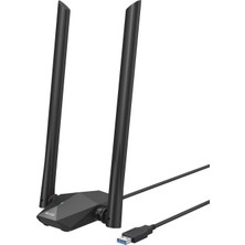 1001 U18A Wi-Fi 6 Adaptör USB 3.0, AX1800 Çift Bantlı Wireless Adaptör, 1201MBPS 5ghz, 574MBPS 2.4ghz