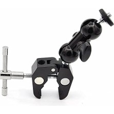 1001 Dual Ball Heads Magic Arm + Super Crab Clamp Kelepçe
