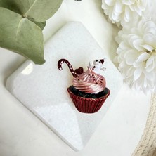 Nes Design Kardan Adamlı Pembe Cupcake Broş