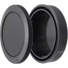 1001 Canon R Serisi Uyumlu Gövde Kapağı + Rf Lens Arka Kapak Seti – Eos R, R5, R6, R7, R10, Rp, R8 U