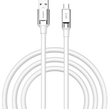 1001 Sc-65 3.4A Type-C Şarj ve Data Kablosu Beyaz
