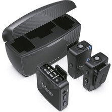 1001 Iphone/android/tablet Için Kablosuz Yaka Mikrofon, Video Kaydı Için Gürültü Önleyici Yaka Kab