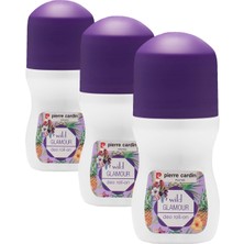 1001 Wild Glamour 48 Saat Etkili Antiperspirant Roll On Deodorant, 50 ml (3 Paketi)