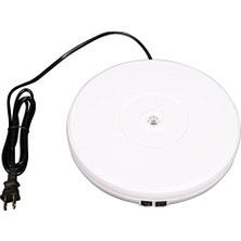1001 Vision Ürün Çekimi Için 360 Derece Elektrikli Döner Tabla Turntable Beyaz